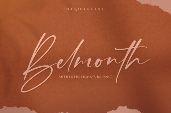 Belmonth Script Font for Editorial Branding