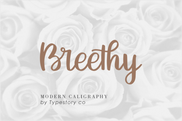 Breethy: The Modern Calligraphy Script Font for Handmade Brands