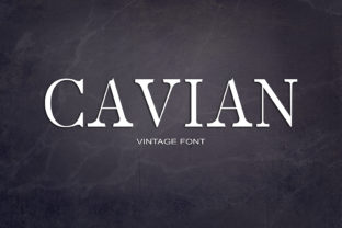 Cavian: The Retro Serif Font for Bold Brand Identity