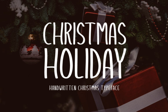 Christmas Holiday Font for Festive Crafts and Printables