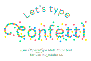 Confetti Color Font for Festive Social Media Campaigns