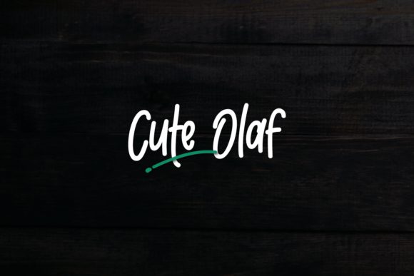 Cute Olaf: The Best Script Handwritten Font for Whimsical Projects