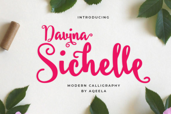 Davina Sichelle: The Elegant Script Handwritten Font for Boutique Branding
