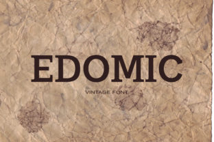Edomic Typeface for Bold Brand Identity