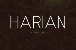 Harian Typeface: A Bold Sans Serif for Modern Brand Identity