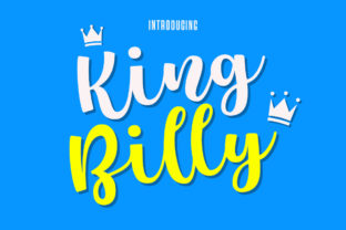 King Billy Typeface: Bold Script for Royal Campaigns