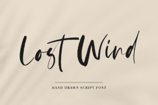 Lost Wind: A Hand Drawn Brush Font for Elegant Editorial Design