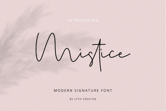 Mistice: A Bold Handwritten Font for Authentic Digital Branding