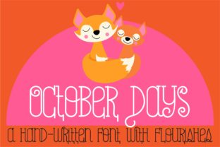October Days: The Script Handwritten Font for Autumn Campaigns