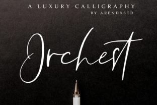 Orchest Script Font for Elegant Craft Projects