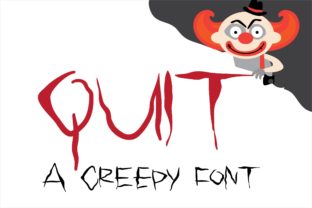 Quit: The Creepy Script Handwritten Font for Bold Editorial Design