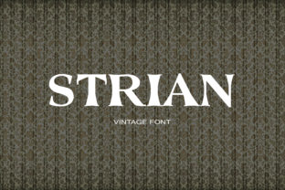 Strian Font Review: Vintage Serif for Bold Campaigns