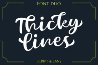 Thickylines: The Bold Handwritten Font for Standout Designs