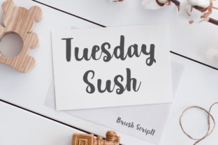 Tuesday Sush: The Sweet Script Font for Polished Brand Identity